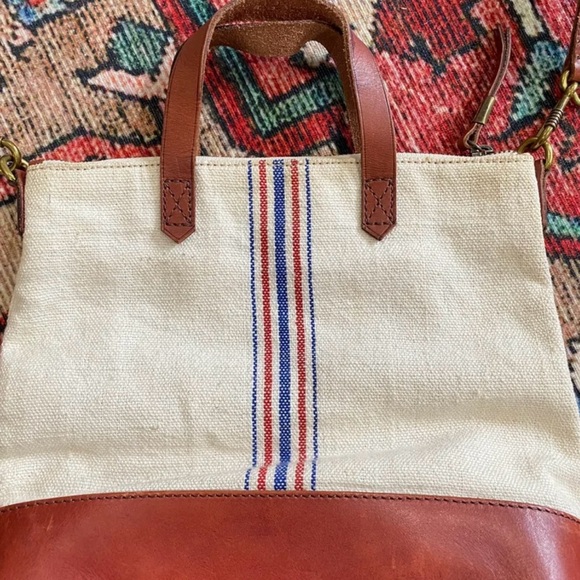 Madewell Canvas Striped Mini Transport - Picture 2 of 11
